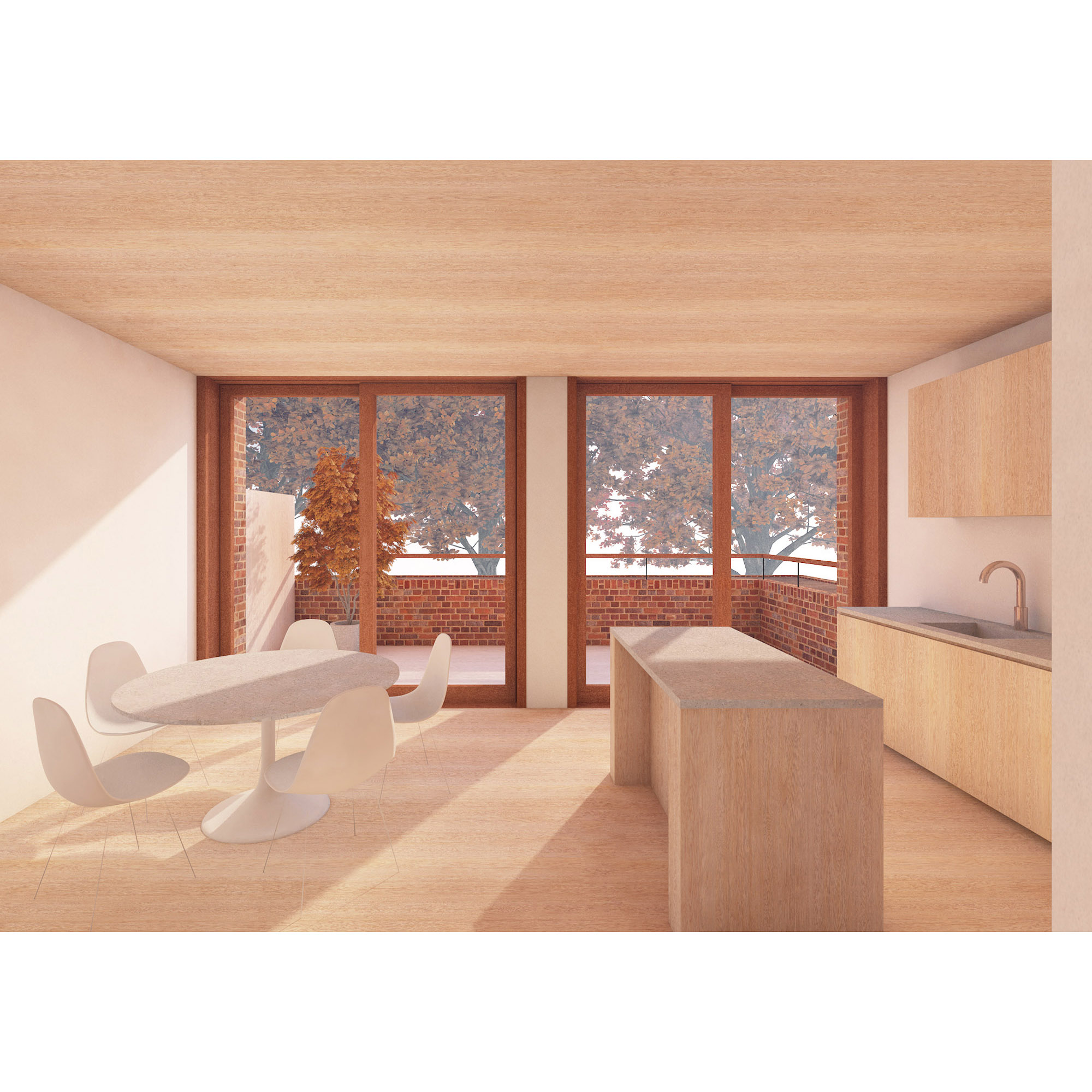 Erbar Mattes Architects Highgate London houses development rear